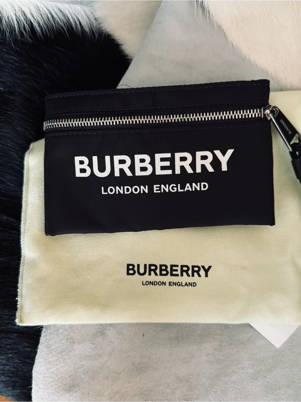 Burberry black nylon